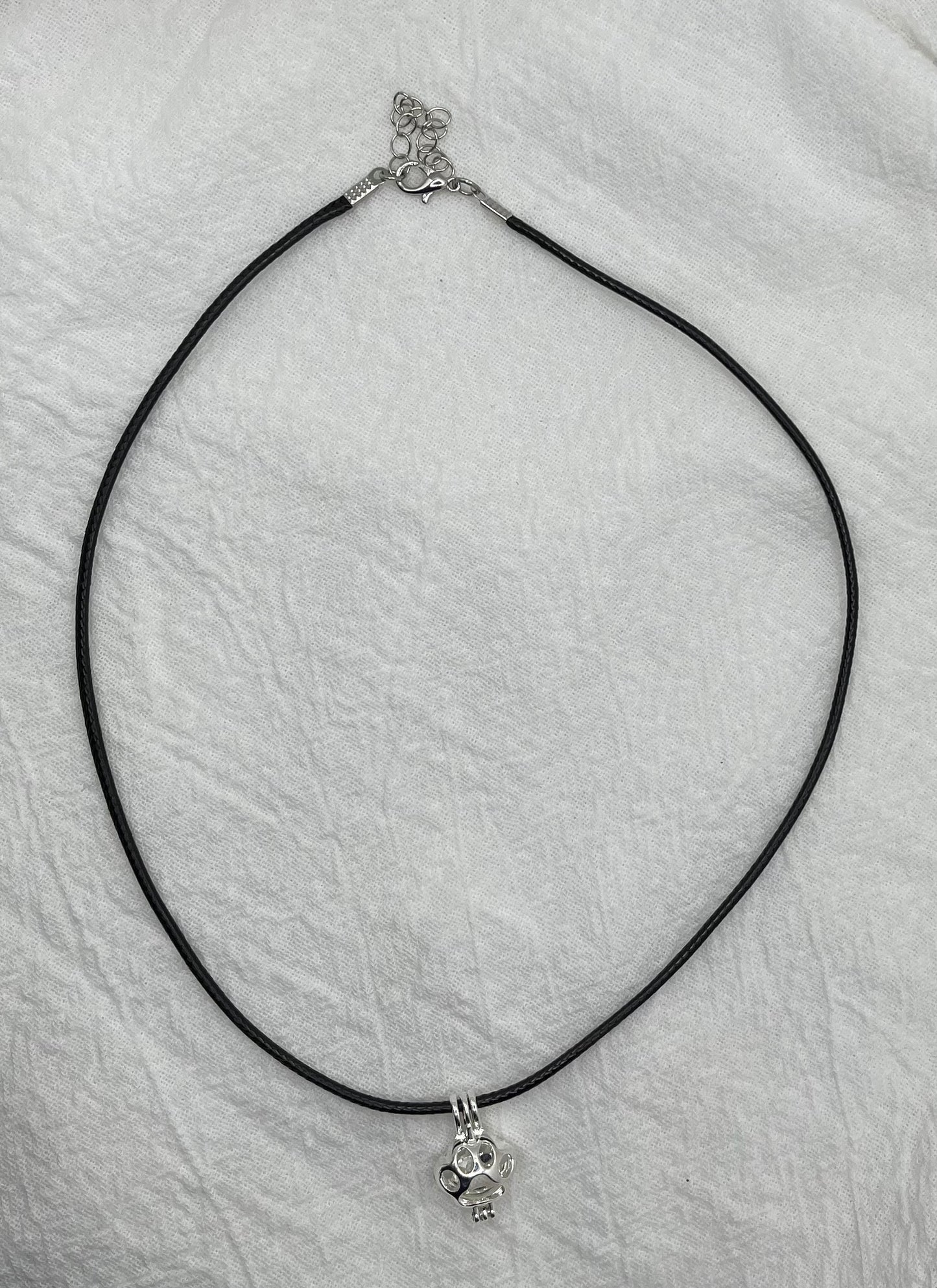 Leather Cord with Animal Paw Cage