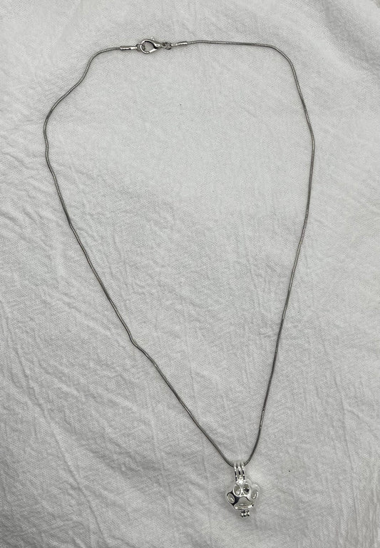 Snake Chain with Animal Paw Cage