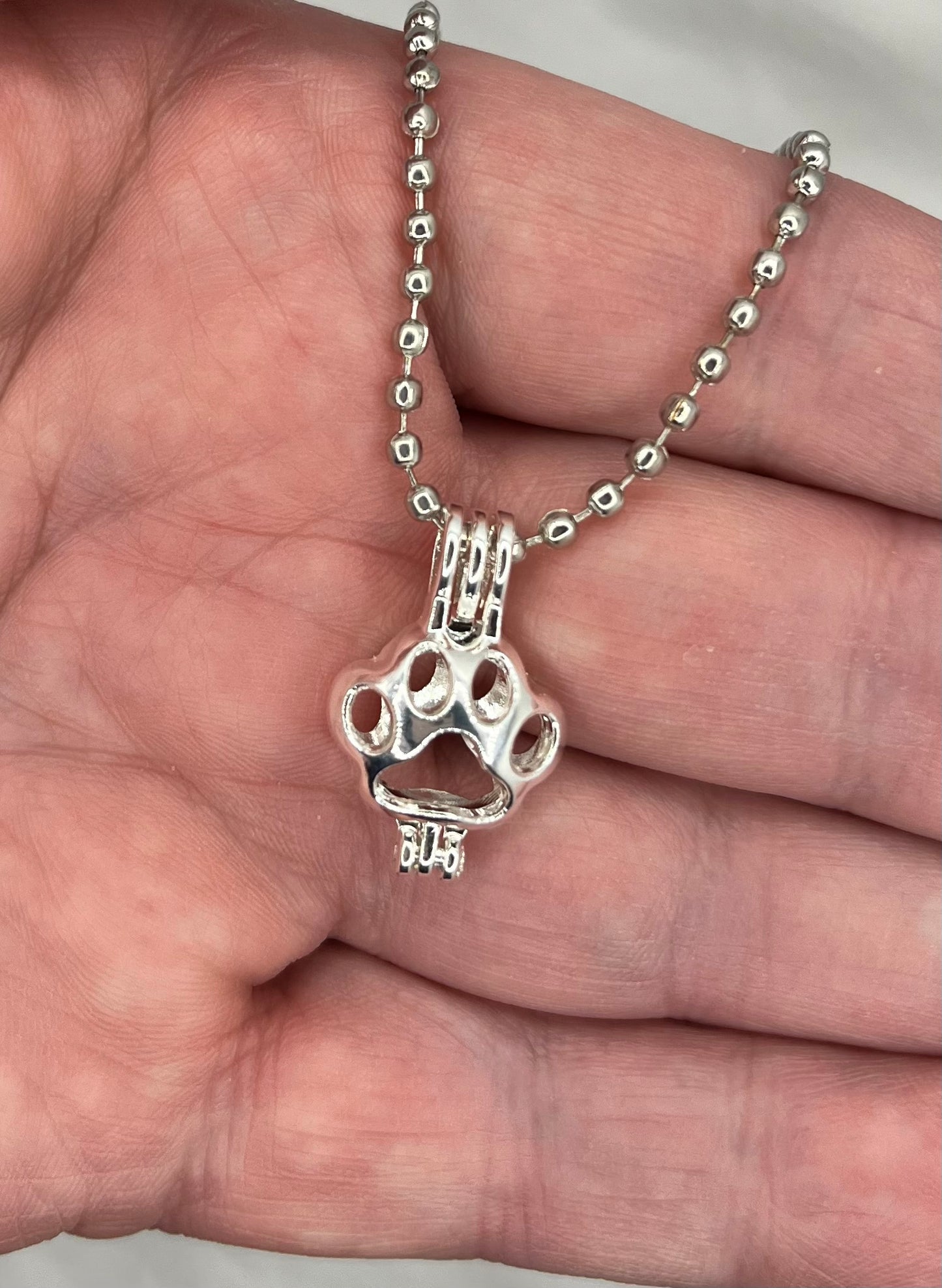 Ball Chain with Animal Paw Cage