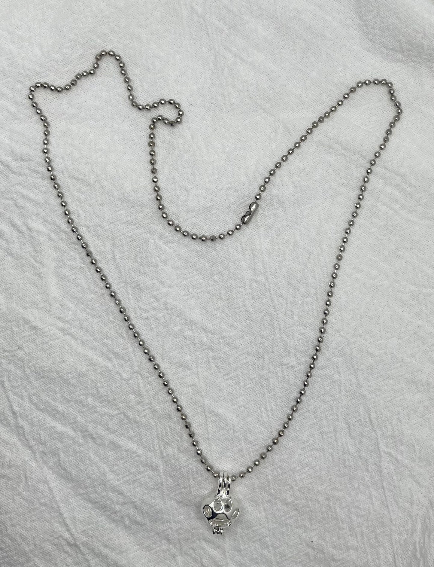 Ball Chain with Animal Paw Cage